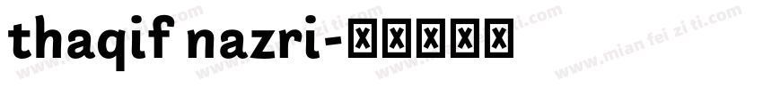 thaqif nazri字体转换